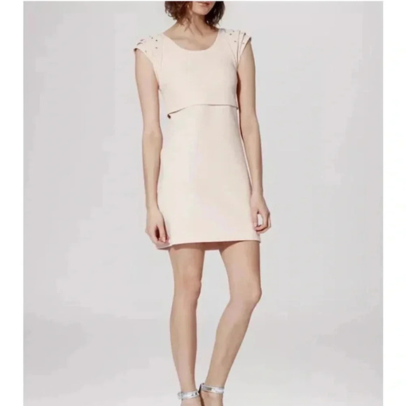 Maje Dresses & Skirts - Maje pink blush diamante Rosita shift dress